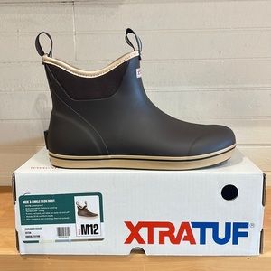 XTRATUF Men’s Chocolate/Tan Ankle Deck Boot
